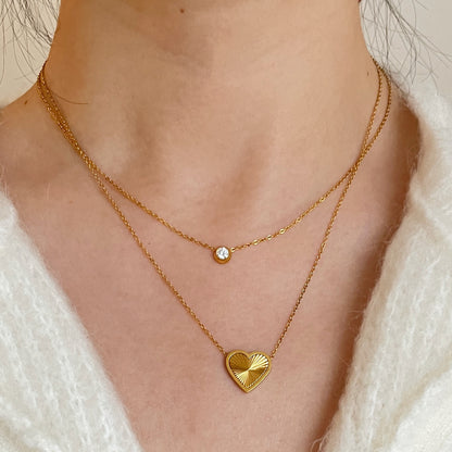 Sunbeam Heart Necklace