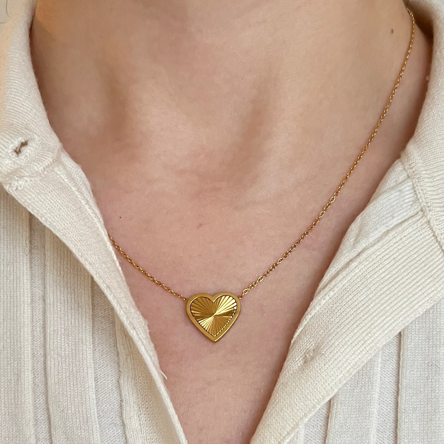 Sunbeam Heart Necklace