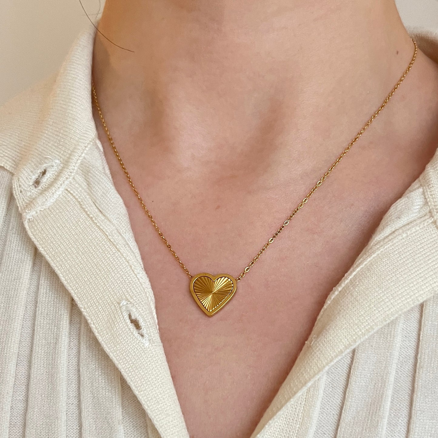 Sunbeam Heart Necklace