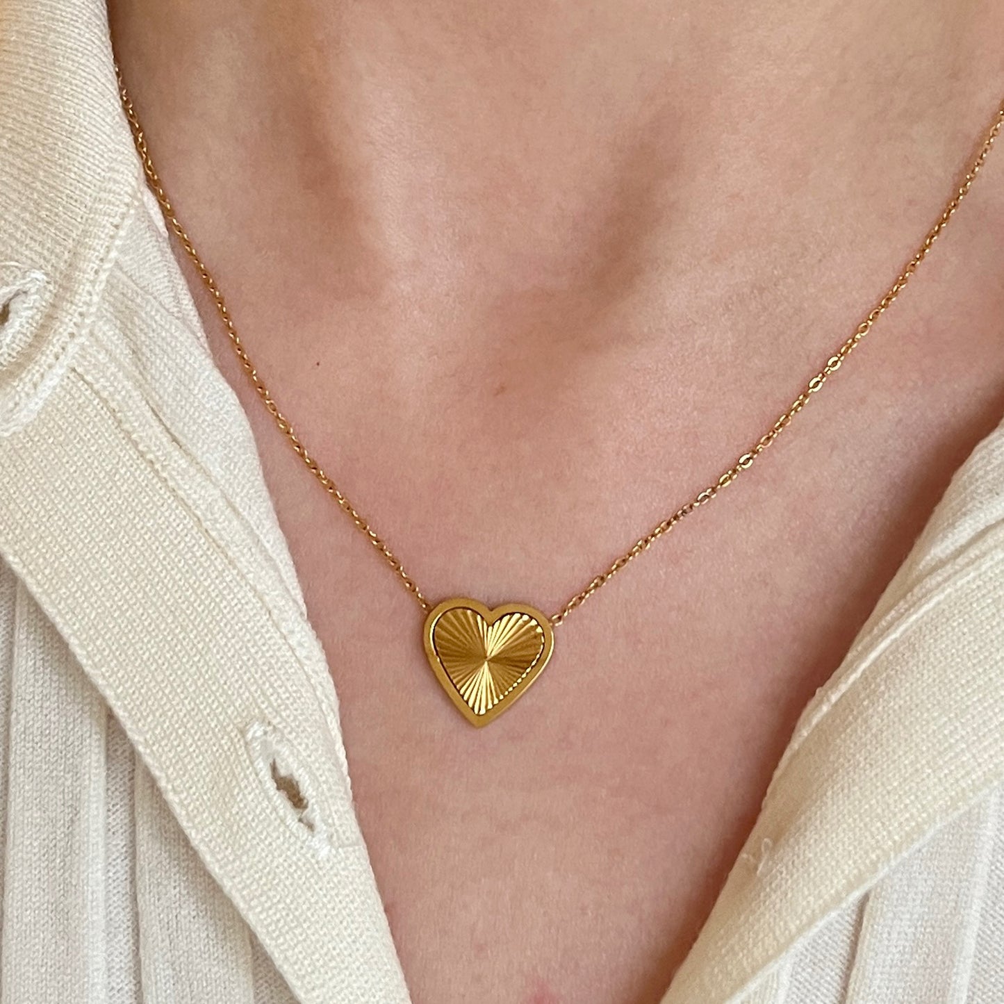 Sunbeam Heart Necklace