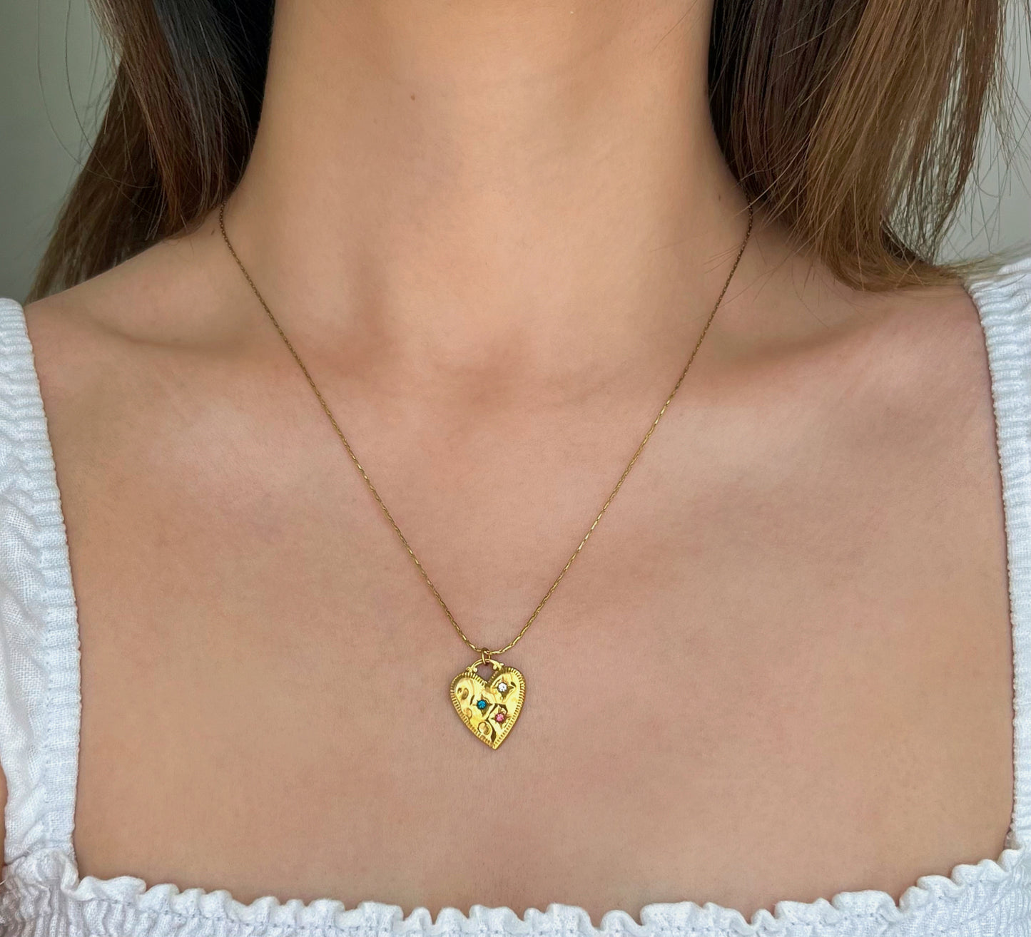 Heart Pendant 3 CZ