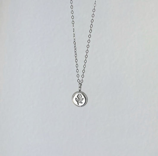 Silver Coin Necklace