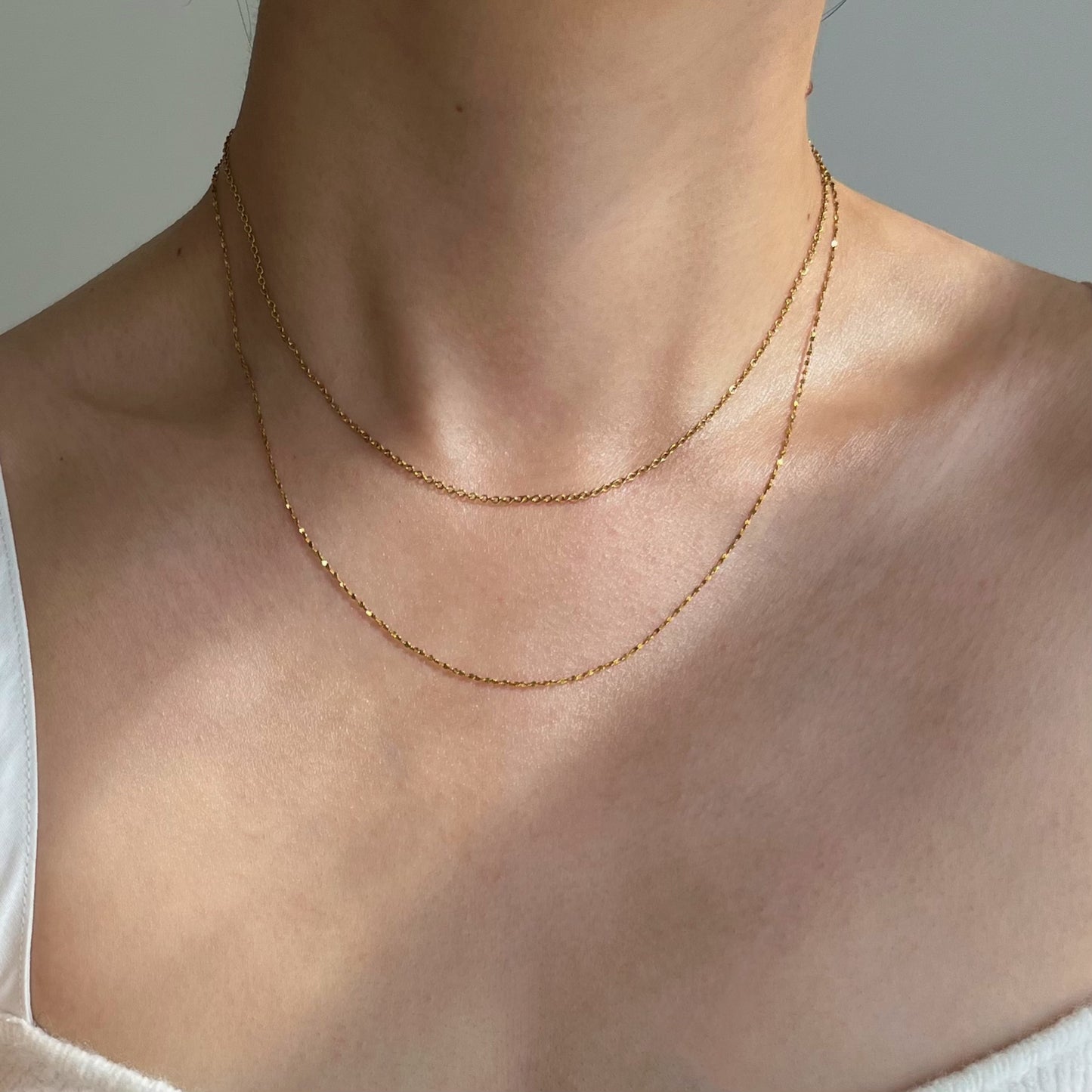 18k Gold Chain Set