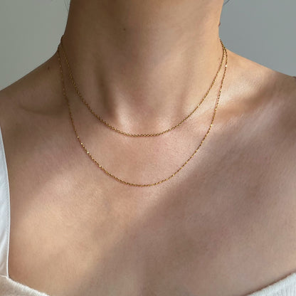 18k Gold Chain Set