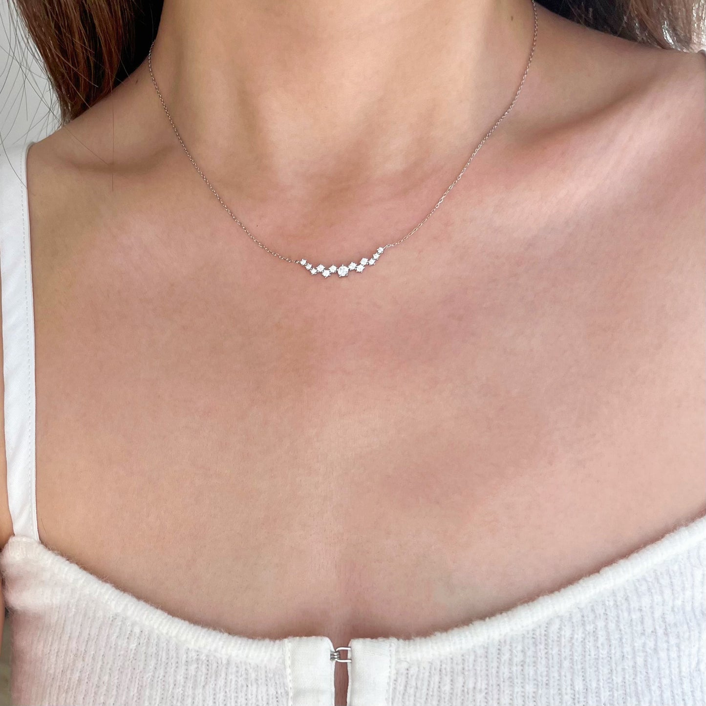 Diamond Cluster Necklace