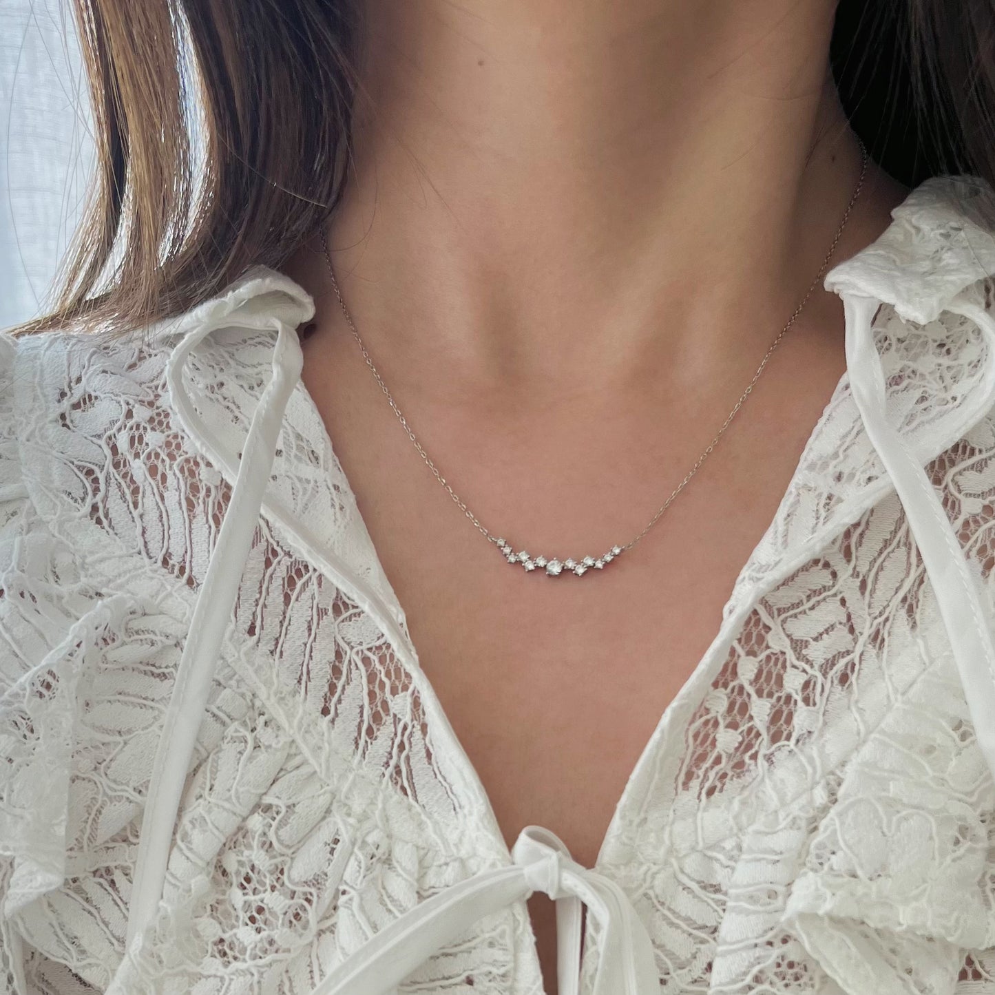 Diamond Cluster Necklace