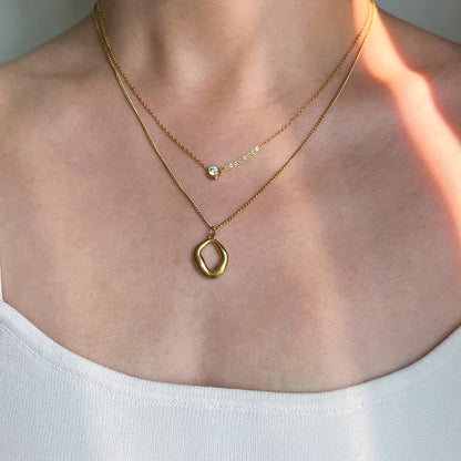 Open Circle Necklace