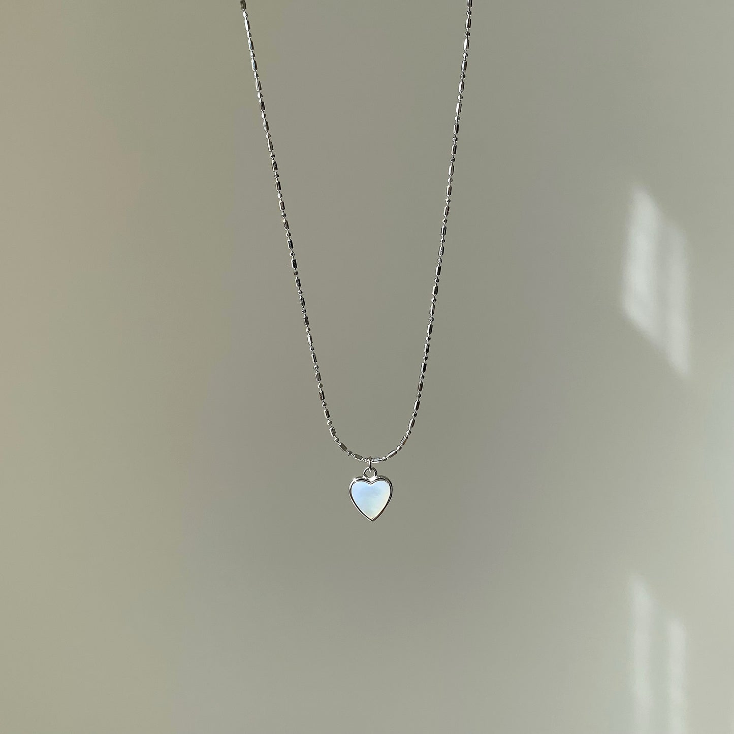 "Murmur" Seashell Heart Pendant Necklace