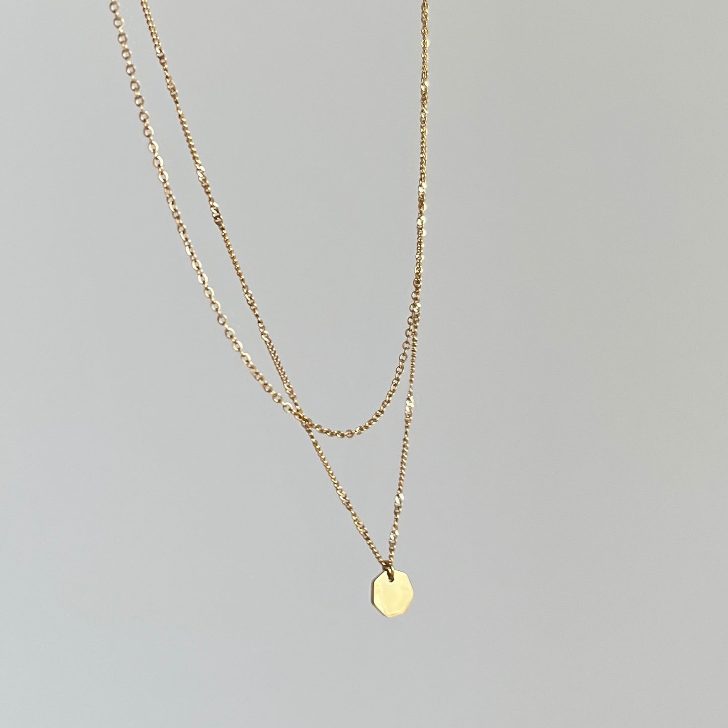 Gold Double Strand Necklace