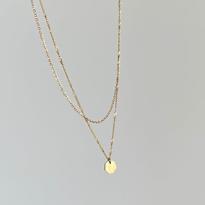 Gold Double Strand Necklace