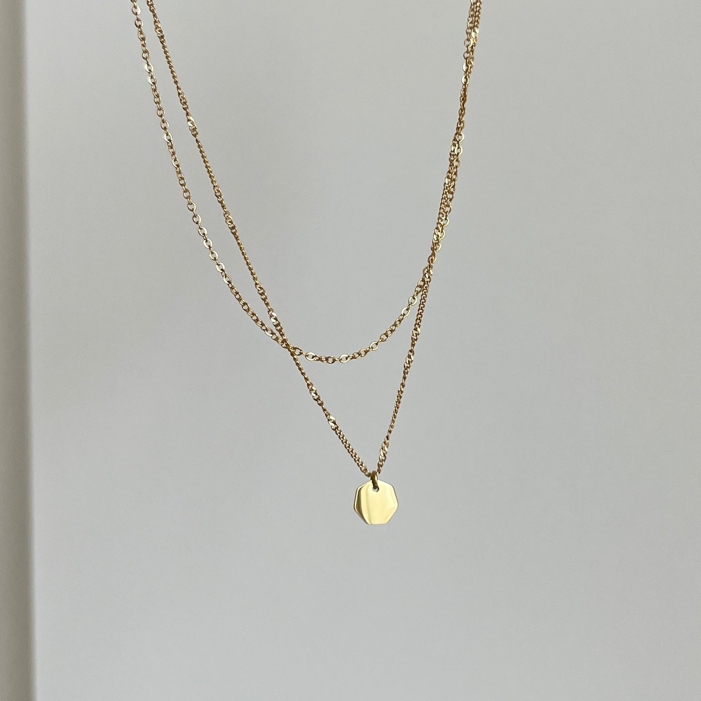 Gold Double Strand Necklace