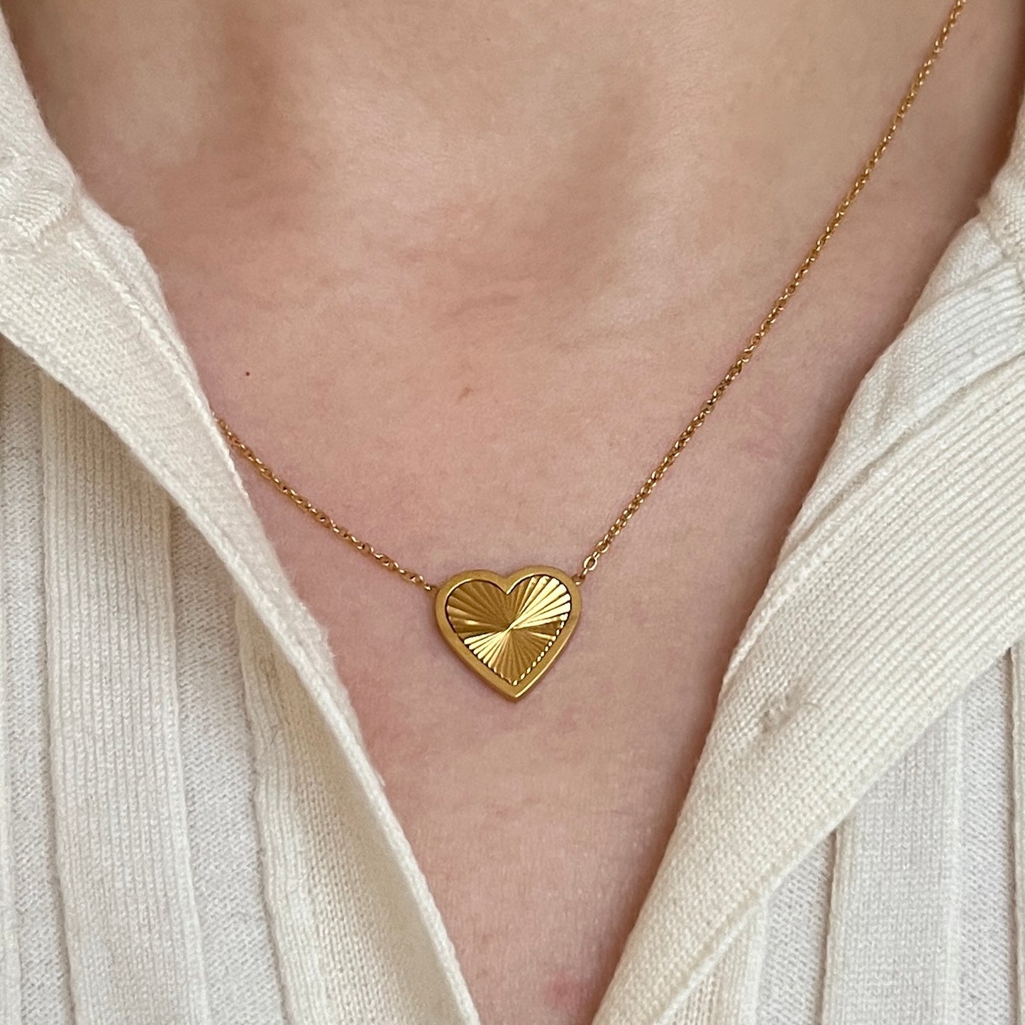 Sunbeam Heart Necklace