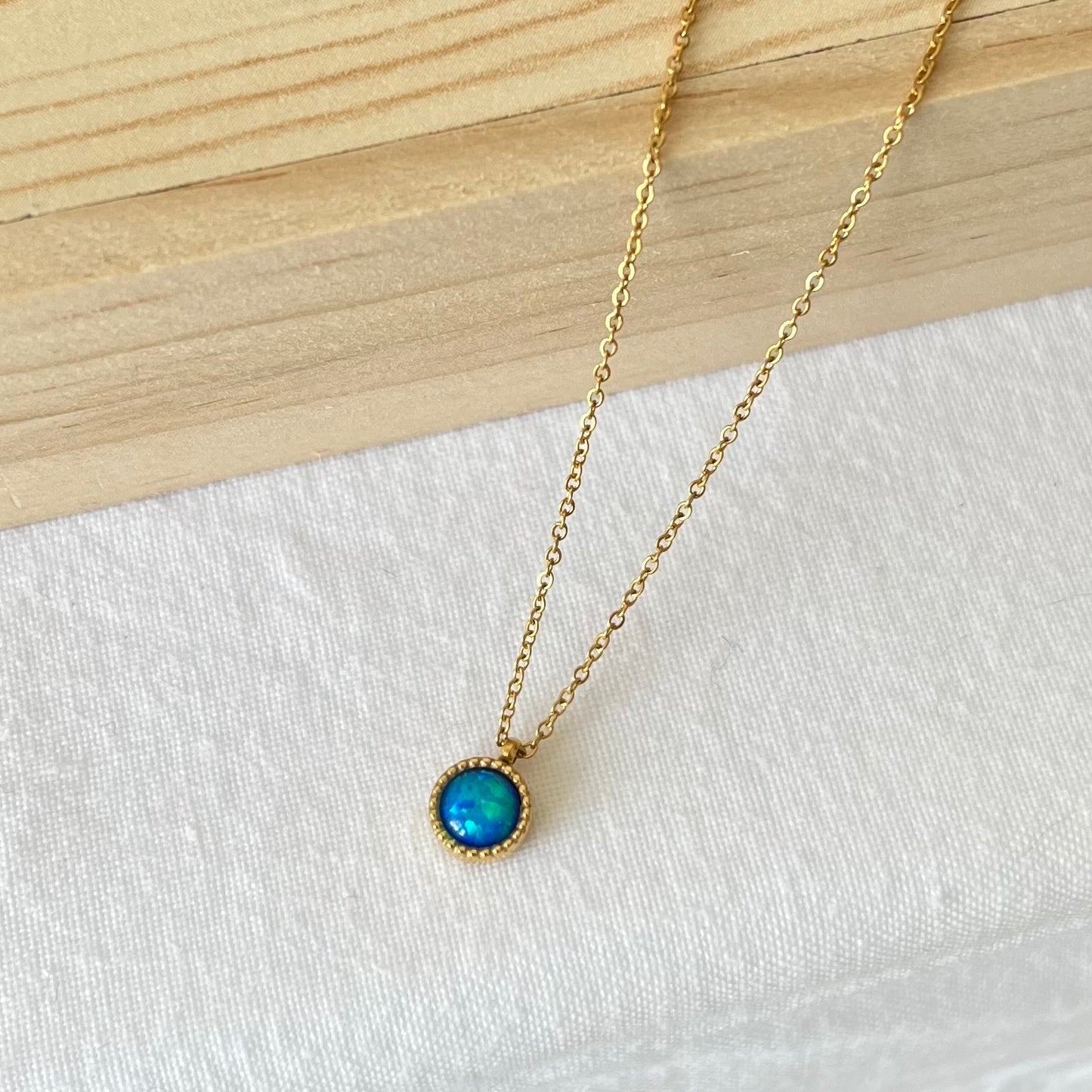 Blue Opal Necklace