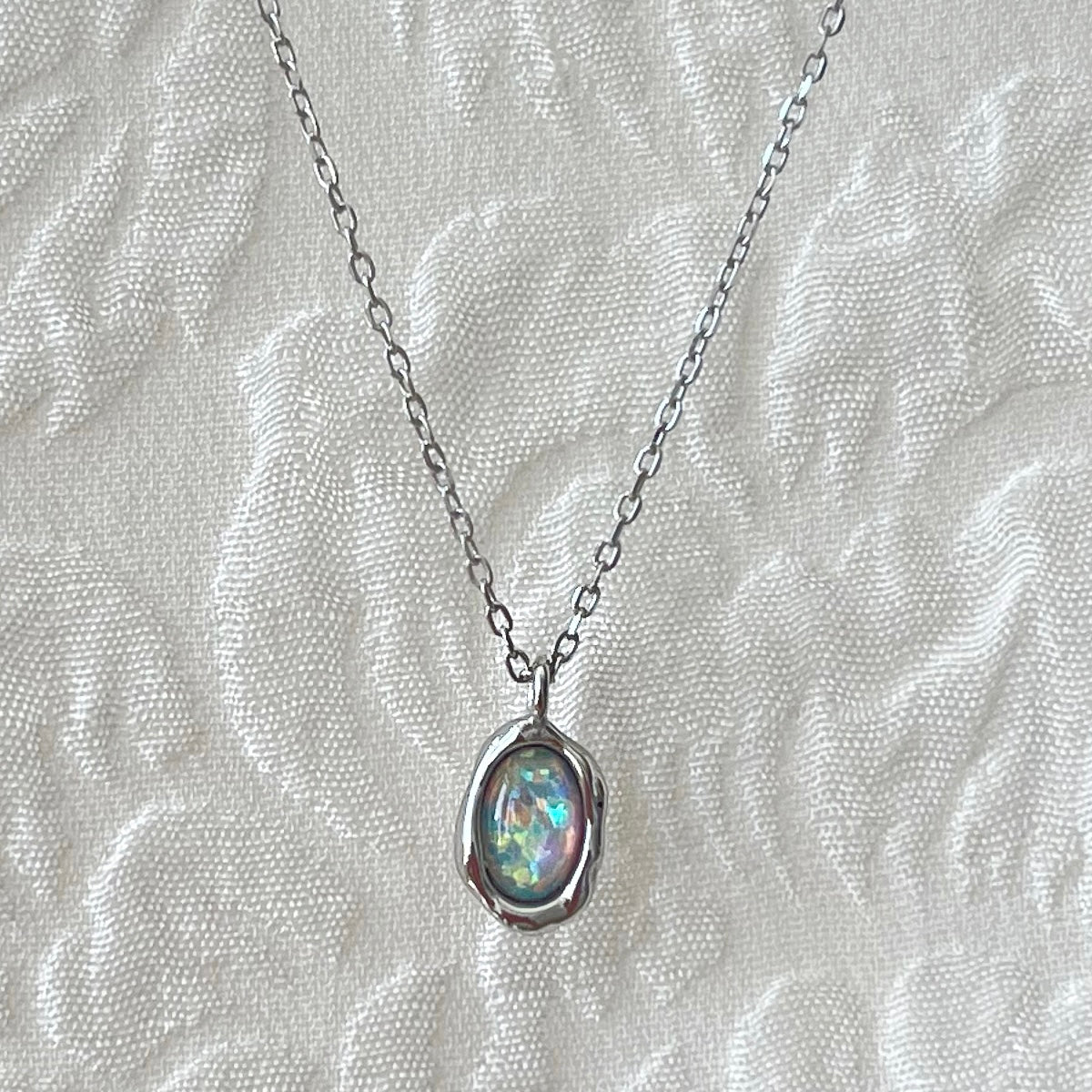 Opal Pendant Necklace