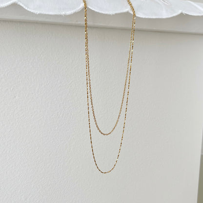 18k Gold Chain Set