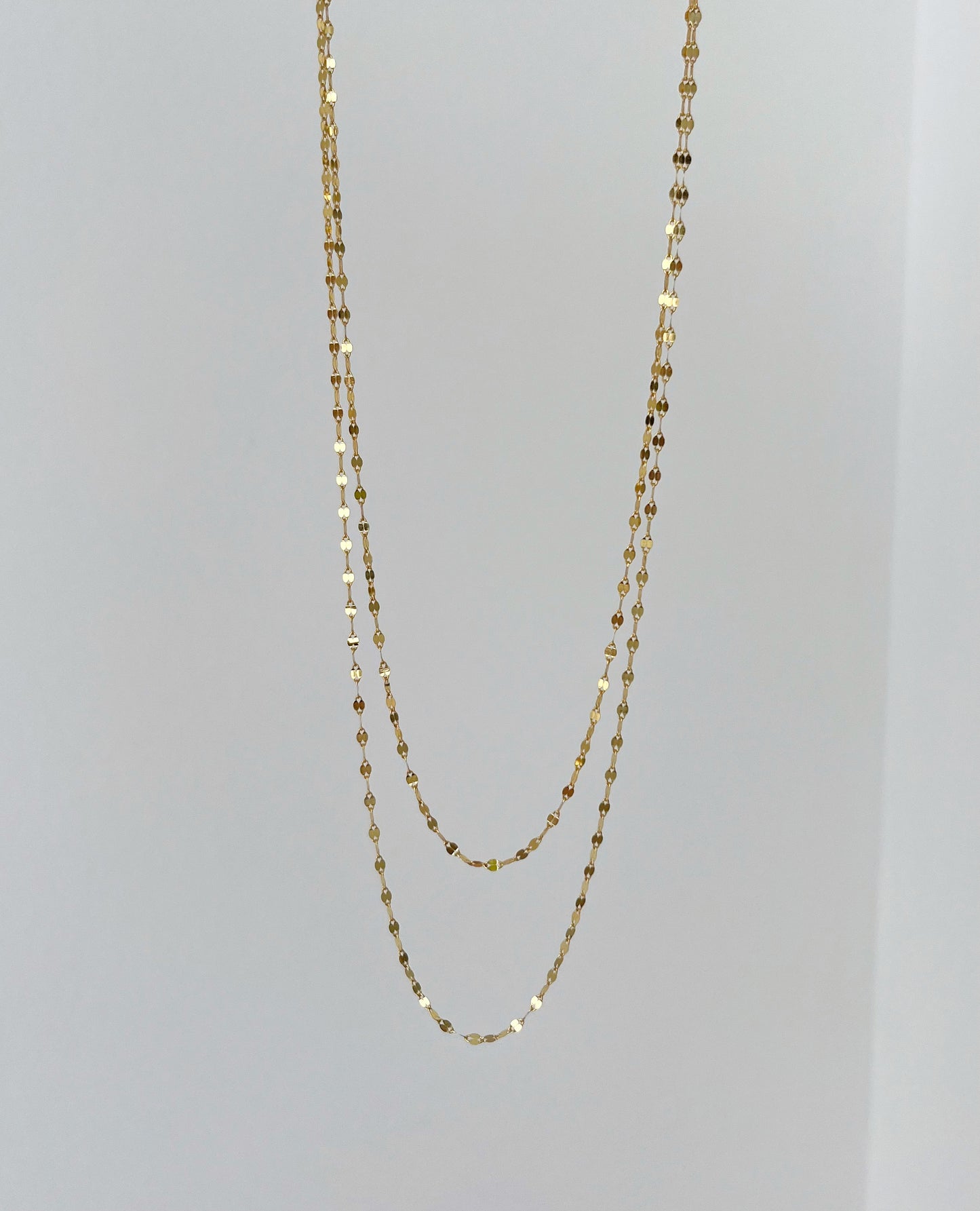 14k gold shimmer chain