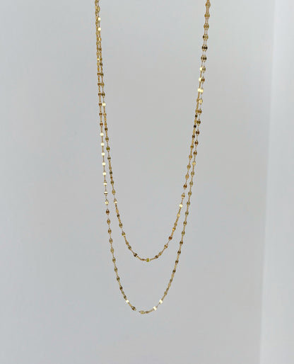 14k gold shimmer chain